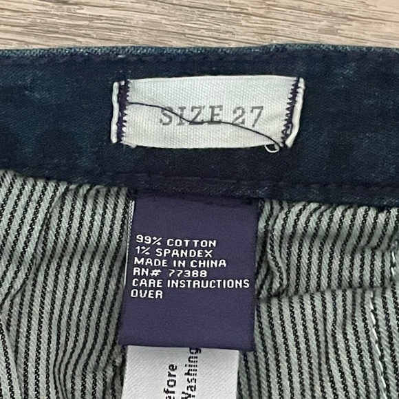 Madewell Back Zip Flat Front Dark Wash Stretchy Skinny Jeggings Jeans Size 27 - Picture 8 of 9